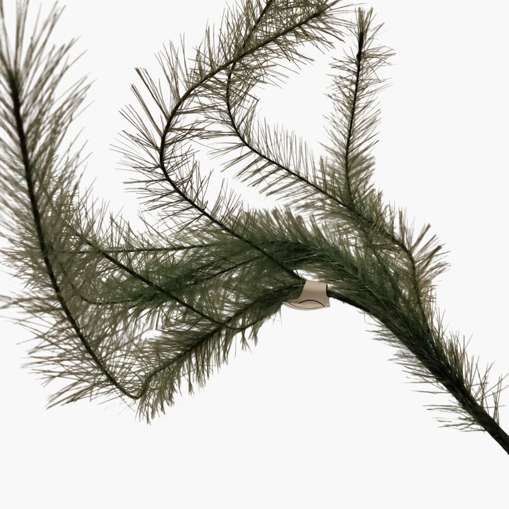 Artificial Fern Spray Branch Green Stem Wispy Feathery Foliage Floral Craft